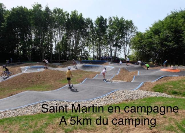 Camping le clos savoye Biville-sur-Mer Exterior foto